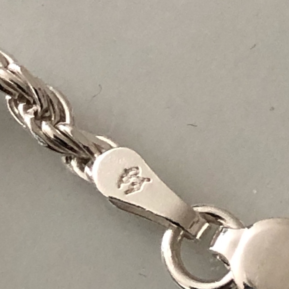 Sterling Silver Rope Chain - Picture 2 of 5